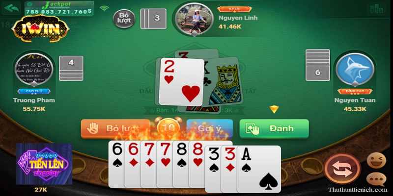 Tiến lên đứng đầu mọi loại game bài hấp dẫn